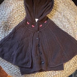 Janie & Jack Knitted capelet (3T)